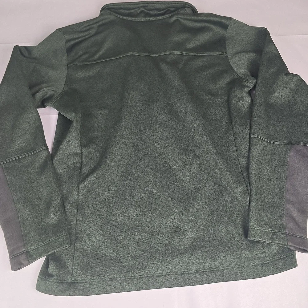 The North Face 1/2 Zip Fleece Pullover Mens Large Green Jacket EUC Long Sleeve S